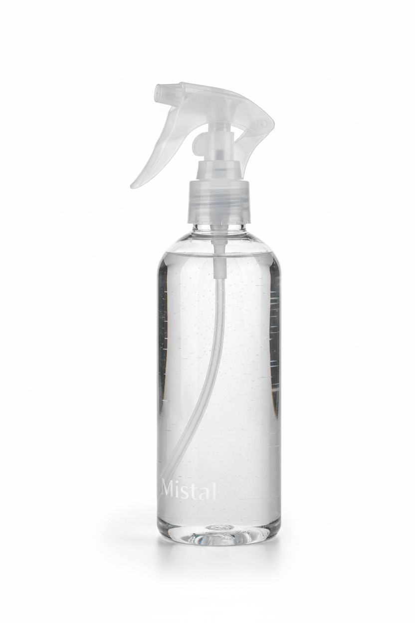 Mistal Clear Spray Bottle - Angle view
